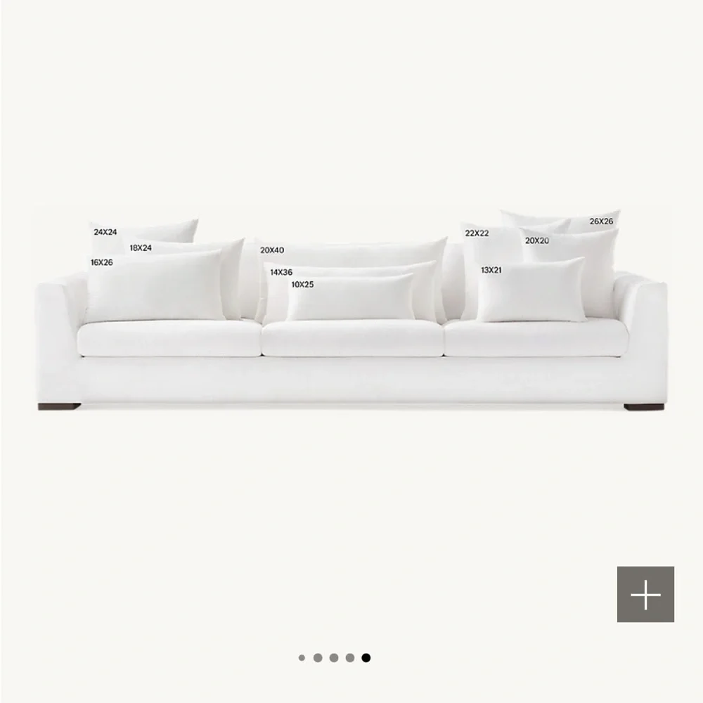 Restoration Hardware lumbar pillow (merino wool)
